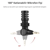 Boya BY-M100 Kompakt 3.5mm Kamera Mikrofonu thumbnail 3