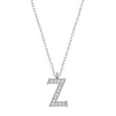 925 Ayar Gümüş Z Harfi Kadın Gümüş Kolye thumbnail 1