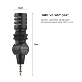 Boya BY-M110 Kompakt 3.5mm Telefon Mikrofonu thumbnail 4