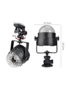 Taşınabilir ve Dayanıklı Plastik Kristal LED Disko Işığı thumbnail 4