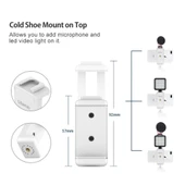 Ulanzi ST-07 Telefon Tripod Standı Beyaz thumbnail 4