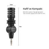 Boya BY-M100 Kompakt 3.5mm Kamera Mikrofonu thumbnail 4