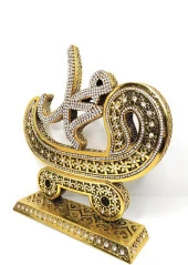 Muhammet Lafzı (s.a.v) Swarovski Taşlı Biblo Ev Masa Dekoru 10297 - 2