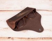 Roan Deri Gözlük Kılıfı G2 Kahve - 2