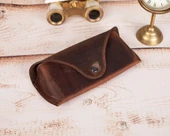 Roan Deri Gözlük Kılıfı G2 Kahve - 4