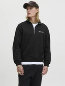 Jack Jones Norrebro Fermuarlı Yaka Relax Fit Erkek Sweat 12282899 - 1