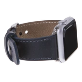 Apple Watch Uyumlu Deri Kordon 42-44-45mm CZ01 Lacivert thumbnail 5