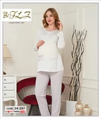 Gd Goldoremi 24-297 Kadın Lohusa Uzun Kollu Pijama Takım - 1