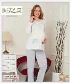 Gd Goldoremi 24-297 Kadın Lohusa Uzun Kollu Pijama Takım - 2