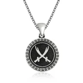 ​Gümüş Zülfikar Kılıcı Desenli Kolye thumbnail 1