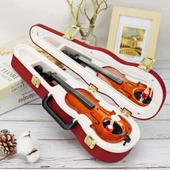 Kurmalı Gitar Müzik Kutusu Dekoratif Hediyelik thumbnail 1