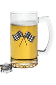 Yarış Bayrağı Baskılı Bira Bardağı - Bira Bardak thumbnail 1