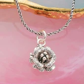 925 Ayar Gümüş Gül Kadın Kolye thumbnail 1