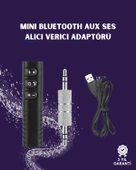 Bluetooth AUX Adaptör | 3.5mm Ses Girişi İçin Kablosuz Dönüştürücü, 10m Menzil - 1