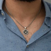 ​Gümüş Zülfikar Kılıcı Desenli Kolye thumbnail 2