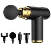 4 Başlıklı USB Şarj Olabilen Masaj Tabancası thumbnail 5