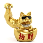 Polyester Şanslı Kedi Figürü Dekoratif Hediyelik thumbnail 1