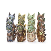 Ahşap 3 Lü Kedi 30 Cm thumbnail 1