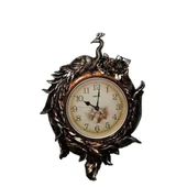 Duvara Asmalı Tavuskuşu Saat Dekoratif Hediyelik thumbnail 1