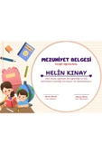 Kişiye Özel Sertifika - Mezuniyet Sertifikası - Başarı Sertifikası ( 10 Adet ) Okul - 1