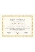 Kişiye Özel Sertifika - Mezuniyet Sertifikası - Başarı Sertifikası ( 10 Adet ) Gold Renk thumbnail 1