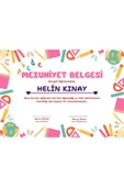 Kişiye Özel Sertifika - Mezuniyet Sertifikası - Mezuniyet Belgesi ( 10 Adet ) Aksesuar thumbnail 1