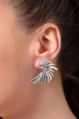 Kadın Özel Tasarım Kanat Model Küpe ZYN2 thumbnail 1