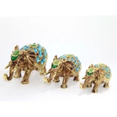 Taşlı 3'Lü Fil Figürü thumbnail 2