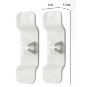 6'lı Pratik Kablo Toparlayıcı Yapışkanlı Klips Mutfak Air Fryer Kettle Kahve Tost Makinası - 4