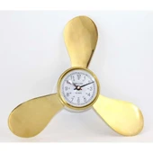 Pirinç Duvara Asmalı Pervane Tasarımı Saat thumbnail 1