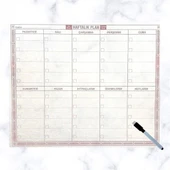 Şeffaf Kendiliğinden Yapışkanlı Kalemli Haftalık Planlayıcı 40cm-50cm thumbnail 5