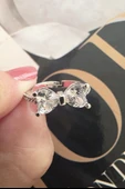 Kadın Vip Seri Baget Zirkon Taşlı Numarasız Ayarlanabilir Yüzük thumbnail 4