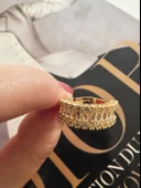 Kadın Vip Seri Baget Zirkon Taşlı Numarasız Ayarlanabilir Yüzük thumbnail 2