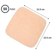 100 Adet Air Fryer Pişirme Kağıdı Tek Kullanımlık Yağ Su Geçirmez Yapışmaz Deliksiz Düz Kare Model thumbnail 3