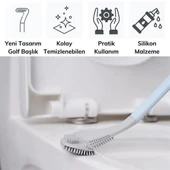 Golf Tasarımlı Silikon WC Klozet Mutfak Temizlik Fırçası Kanca Hediyeli thumbnail 3