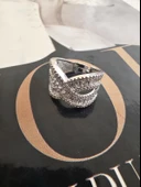 Kadın Vip Seri Baget Zirkon Taşlı Numarasız Ayarlanabilir Yüzük thumbnail 2
