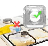 Kare Ocak Üstü Yağ Koruyucu Alüminyum Levha 23*23 cm 10 Adet thumbnail 4