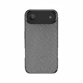 iPhone 17 Air Kılıf Karbon Fiber Desenli Negro Silikon Kapak thumbnail 2