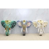 Duvara Asmalı Renkli Fil Kafası thumbnail 1