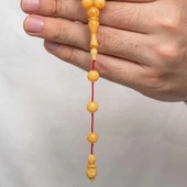 Yuvarlak Sıkma Kehribar Tesbih thumbnail 3