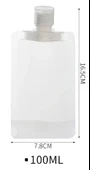 3 Adet 100ml Krem Şampuan Kabı Tekrar Kullanılabilir Set - 4