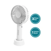 JoyPlus JP-5000 3 Kademeli Şarjlı Taşınabilir Fan Mini Vantilatör - 7