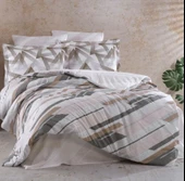 Hobby Çift Kişilik Ranforce Nevresim Takımı Stark Kahve thumbnail 1