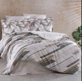 Hobby Çift Kişilik Ranforce Nevresim Takımı Stark Kahve thumbnail 2