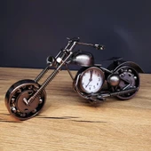 Masaüstü Dekoratif Metal Motor Saat thumbnail 2