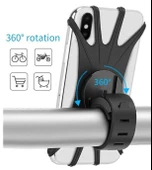 Esnek Silikon Örümcek Bisiklet Telefon Tutucu thumbnail 5