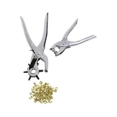 Kemer Delme ve Perçin Pensesi Ikili Set Deri Plastik Delici thumbnail 2