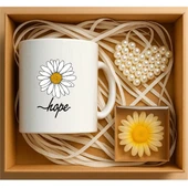 Papatya Hope Yazılı Hediye Kutusu, Sevgiliye Hediye, Arkadaşa Hediye, Doğum Günü Hediyesi,Romantik Hediye Seti P1-12 - 1