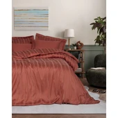 Cotton Box Bambu Çift Kişilik Nevresim Takımı Kiremit thumbnail 1