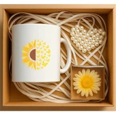 Papatya ve Kelebek Hediye Kutusu, Sevgiliye Hediye, Doğum Günü Hediyesi, Hediye Seti P1-17 - 1